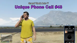 Michael calls Jimmy after Minor Turbulence - Unique Phone Call #43 - GTA 5