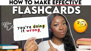 YOU'RE DOING IT WRONG | HOW TO MAKE EFFECTIVE FLASHCARDS 🧐📚