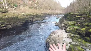 Bolton Abbey strid. most deadly stretch of water. (avoid the estate)