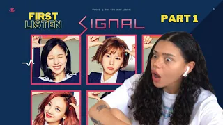 TWICE ‘SIGNAL’ First Listen! (PART 1) Three Times A Day / Only You / Hold Me Tight | REACTION!