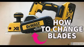 How to change blades on a Dewalt Planer | Dewalt DCP580