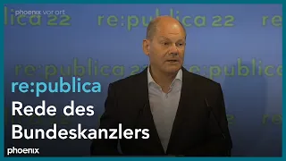 re:publica: Rede von Bundeskanzler Olaf Scholz am 09.06.22