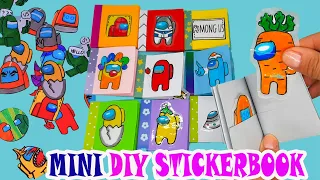 МИНИ СТИКЕРБУК для НАКЛЕЕК Своими руками из одного листа бумаги/DIY  MINI STICKERBOOK  PAPER CRAFTS