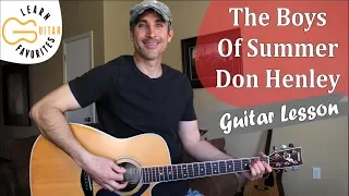 The Boys Of Summer - Don Henley - Acoustic Guitar Lesson