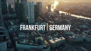 Frankfurt, Germany drone footage during lockdown