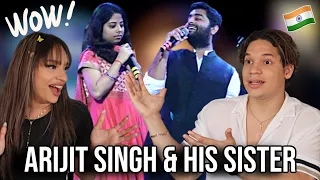 Waleska & Efra react to Arijit Singh & his sister Amrita Singh AMAZING Live Singing