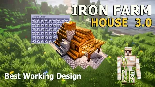 Minecraft Aesthetic | Iron Farm House 3.0 Tutorial