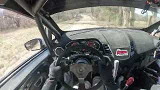 Ford Fiesta ST - Onboard at 2023 100 Acre Wood Rally in Missouri - SS9 Asbridge Hollow