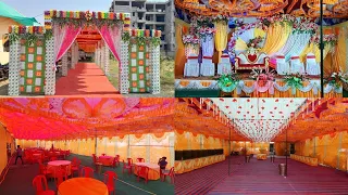 शादी में लाइटिंग, बैलून, फूलों की डेकोरेशन || Wedding decoration at Village #weddingdecor