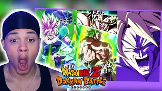 THESE SNAPPED!!! NEW LR Gogeta Blue & LR Broly SUPER ATTACKS Dokkan Battle REACTION!