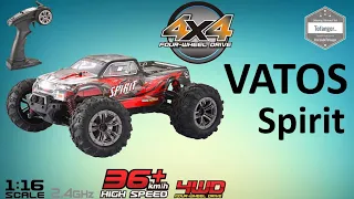 VATOS SPIRIT - Vatos RC CAR - RC remote control car Vatos 1:16 - All terrain - 36km / h - Unboxing