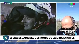 El minero Mario Sepúlveda en Telefe noticias