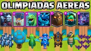 CUAL ES LA MEJOR CARTA AEREA? | OLIMPIADAS AÉREAS | RETO CLASH ROYALE | 1vs1 | Clash Royale Olympics