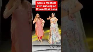 Sara Ali Khan| Madhuri Dixit| Dancing on Chaka Chak song|Atrangi re #short #reels #instagram#explore