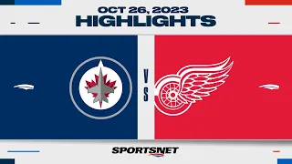 NHL Highlights | Jets vs. Red Wings - October 26, 2023
