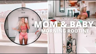 MOM & BABY MORNING ROUTINE | 8 Month Old Baby | Meals, Playtime, Trying Lovevery Play Kits!