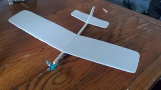 Styrofoam supercapacitor plane build and test flights