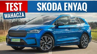 Skoda Enyaq iV 80x 2022 - TEST PL (82 kWh 265 KM Sportline) Elektryczna waga ciężka