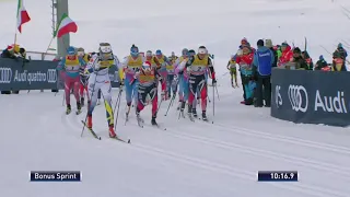 Längdskidor Tour de Ski Val di Fiemme 2016/2017 - 10km masstart damer klassik
