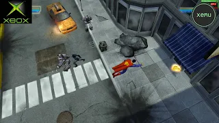 XEMU Xbox Emulator - Justice League Heroes Ingame / Gameplay (g851407e07c)