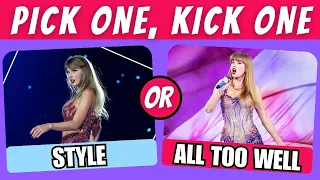 Taylor Swift Songs - PICK ONE KICK ONE - Music Quiz | QUIZ WAVEZ