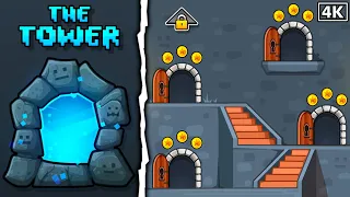 [4K] "The Tower" - (ALL LEVELS + ALL COINS) - Geometry Dash 2.2