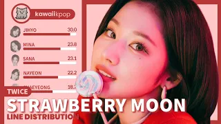 TWICE - Strawberry Moon (Line Distribution)