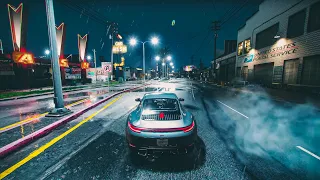 GTA 5 white street lights - New lighting system on ultra realistic graphics | Light Ray Tracing ON