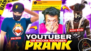 TOTAL GAMING PRANK ON BACCHA YOUTUBER 🥵 ON LIVE PRANK - FREE FIRE