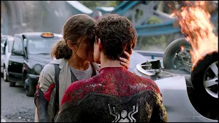 Peter Parker and MJ kiss Scene _ SPIDER-MAN FAR FROM HOME (2019) (4K_HD)