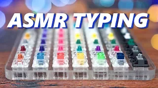 ASMR Keyboard Typing - Clicky, Tactile & Linear! (no talking)