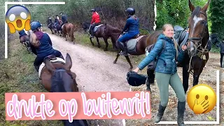 OP BUITENRIT MET PAARDEN YOUTUBERS! + BANG VOOR MIJN PAARD? | vlog#48 | wolfxjessy