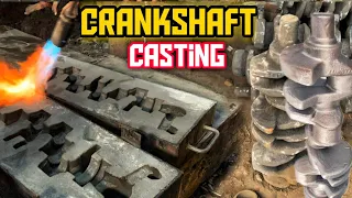 How Crankshaft Casting Process Are Done || Complete Casting Process of Crankshafts Inside Foundry
