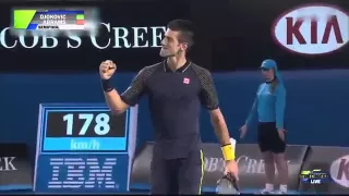 Джокович играет теннис с танком Абрамс
