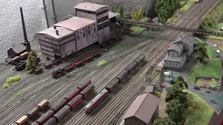 Beautiful model railroad layout in N scale - Bexbach, Germany