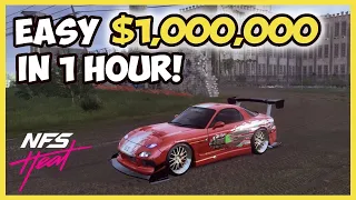 EASY $1,000,000 IN 1 HOUR! FAST MONEY METHOD BEGINNER - NFS HEAT