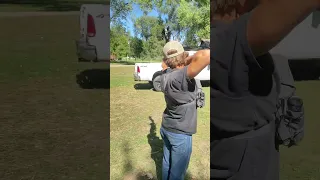 Shooting a truck with a broadhead. #shorts #archery #mathewsarchery #viral #arrow #fail #failarmy