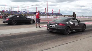 Audi TT vs Mercedes C63 AMG - Drag Race