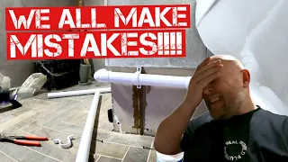 “AS IF I'VE DONE THAT!!” .... REAL WORLD PLUMBING FAIL!  All Plumbers make mistakes