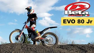 Braxxtons first ride on the Beta EVO 80 Jr Trials Bike :  Youth Trials Bike