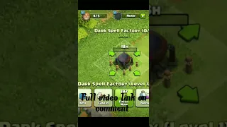 upgrade dark spell factory level 1 to max level full video link on comment