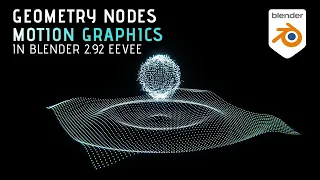 Geometry Nodes Motion Graphics in Blender 2.9 [Beginner tutorial - EEVEE]