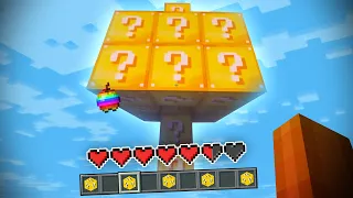 Minecraft pero TODO son LUCKY BLOCKS
