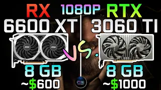RX 6600 XT vs RTX 3060 TI | 1080p | Test in 10 Games