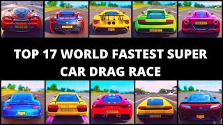 EVERY World's Greatest Drag Race!! Super Car (Stock) | All 17 Car from 2011-2018! | Forza Horizon 4