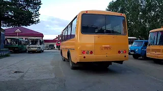 "Закончились рейсы". Автобус ПАЗ-32053-70 маршрут номер 12.