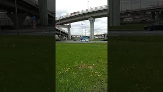 авария в  пешеходник Пулковском шоссе.
