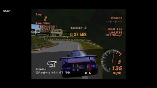 Gran Turismo 2 Hot Laps ( Raybrig NSX GT ) Autumn Ring 1:04.539