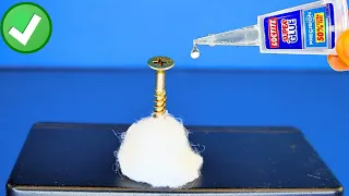 7 Super Easy Repairing Ideas with Super Glue and Cotton !!