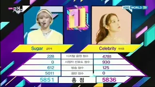 KIM WOOSEOK SUGAR 2ND WIN+ ENCORE 210219 MUSIC BANK VS IU CELEBRITY